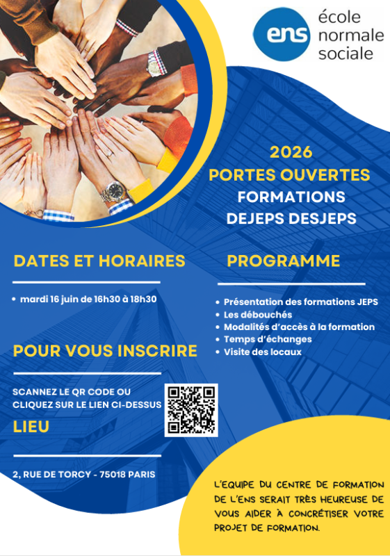 Portes Ouvertes 2026 : Formations DEJEPS/DESJEPS